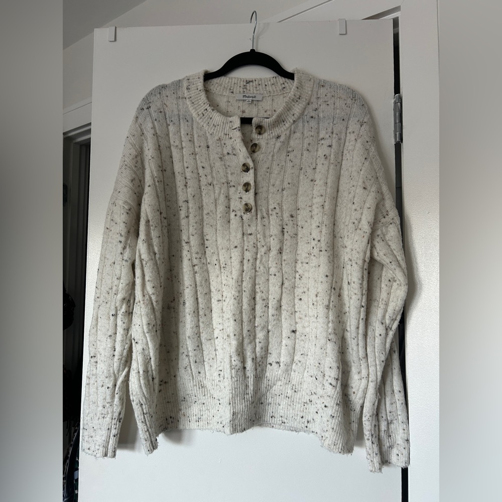 Madewell Donegal Bowden Henley Sweater XL